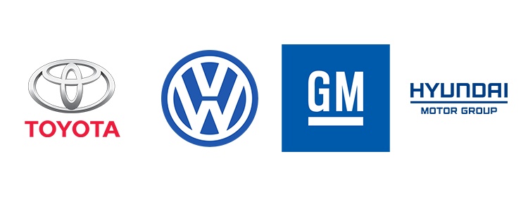 As 4 maiores fabricantes de veículos do mundo
